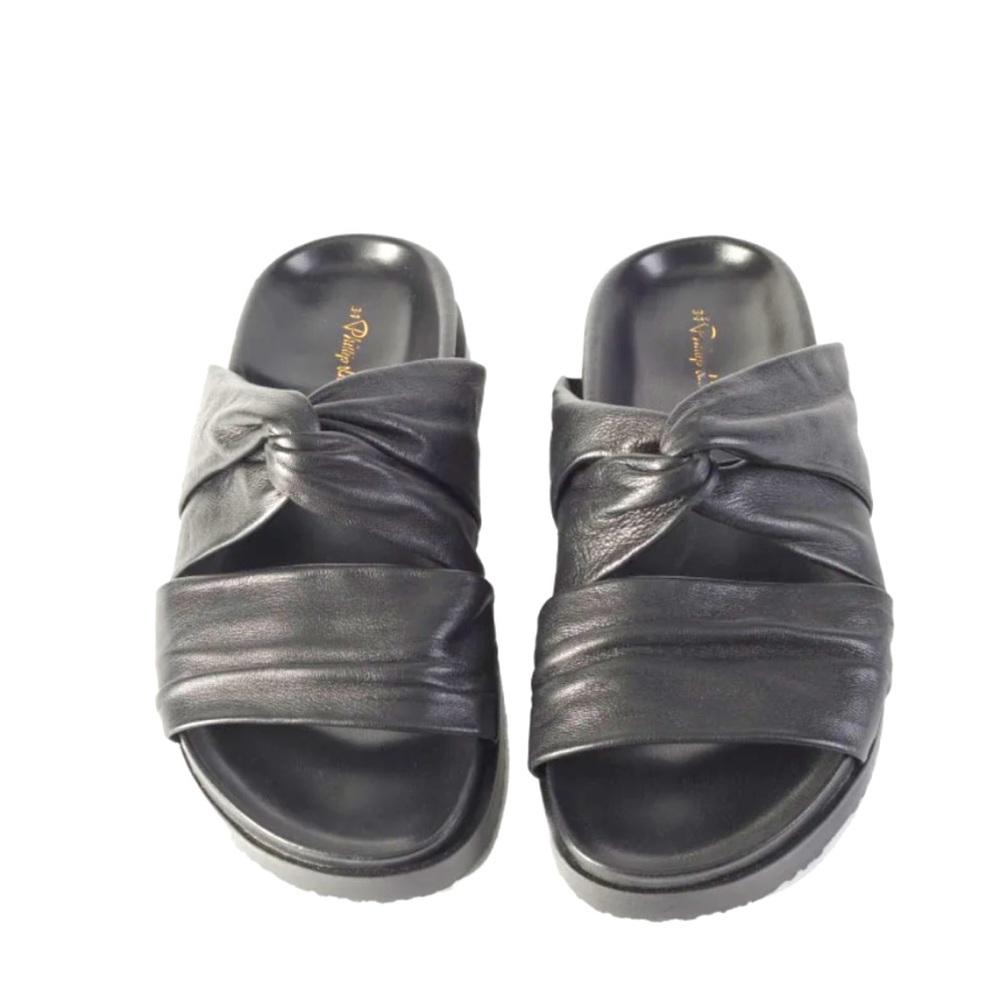 Phillip Lim twist-detail leather slides